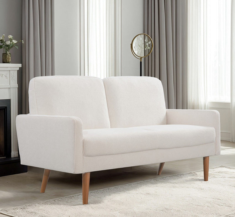 Loveseat Sofa, European Style With Sleek Design, Modern & Vintage Flair, Upholstered 2 Seater Couch