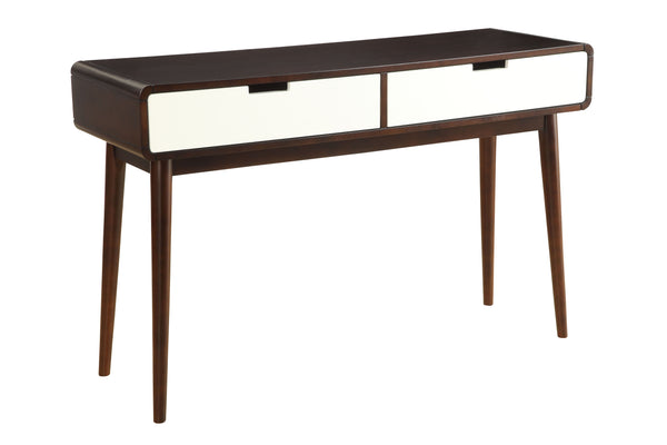 Christa - Sofa Table - White / Espresso