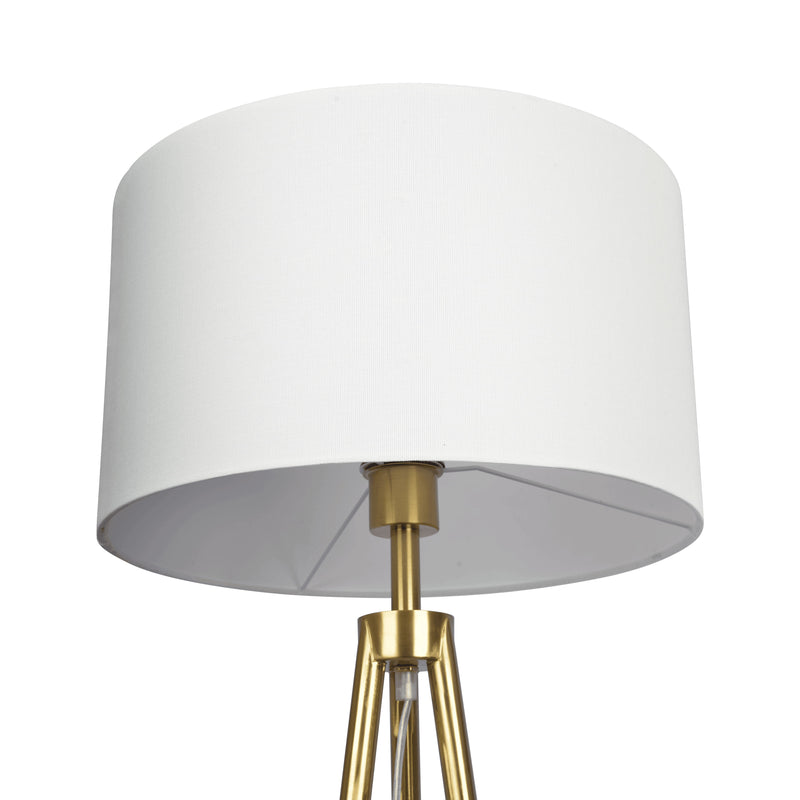 Sway - Floor Lamp With On / Off Switch Triple Legs Shade - Black / Gold / White