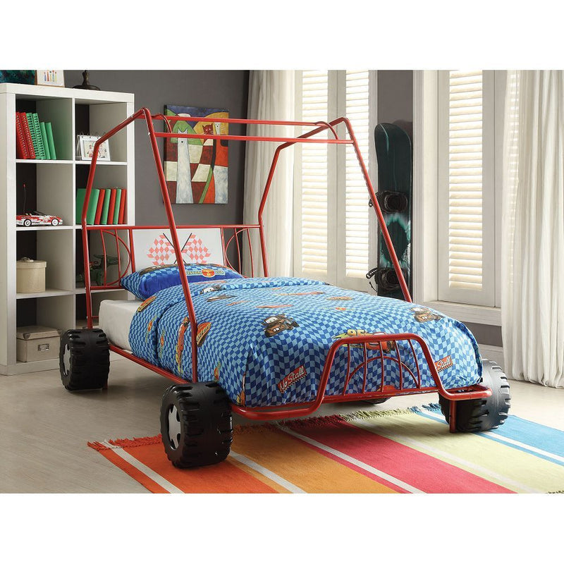 ACME Xander Twin Bed in Red Go Kart 37645T