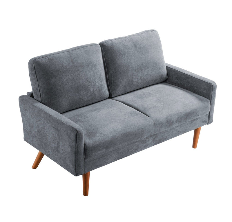 Loveseat Sofa, European Style With Sleek Design, Modern & Vintage Flair, Upholstered 2 Seater Couch