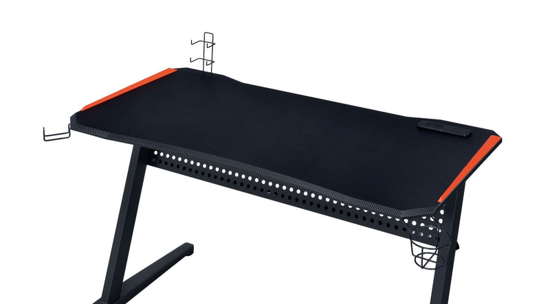 Dragi - Gaming Table - Black & Red Finish - Atlantic Fine Furniture Inc