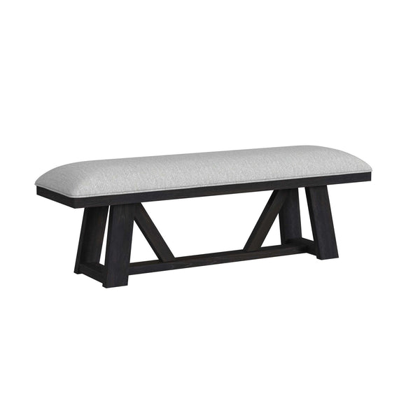 Transcend - Dining Bench - Charcoal / Light Gray