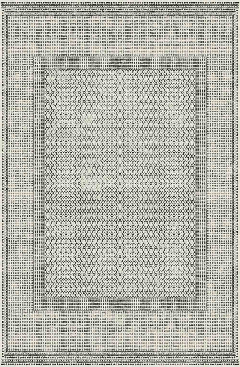 Macau - Non - Slip Accent Rug - White / Gray