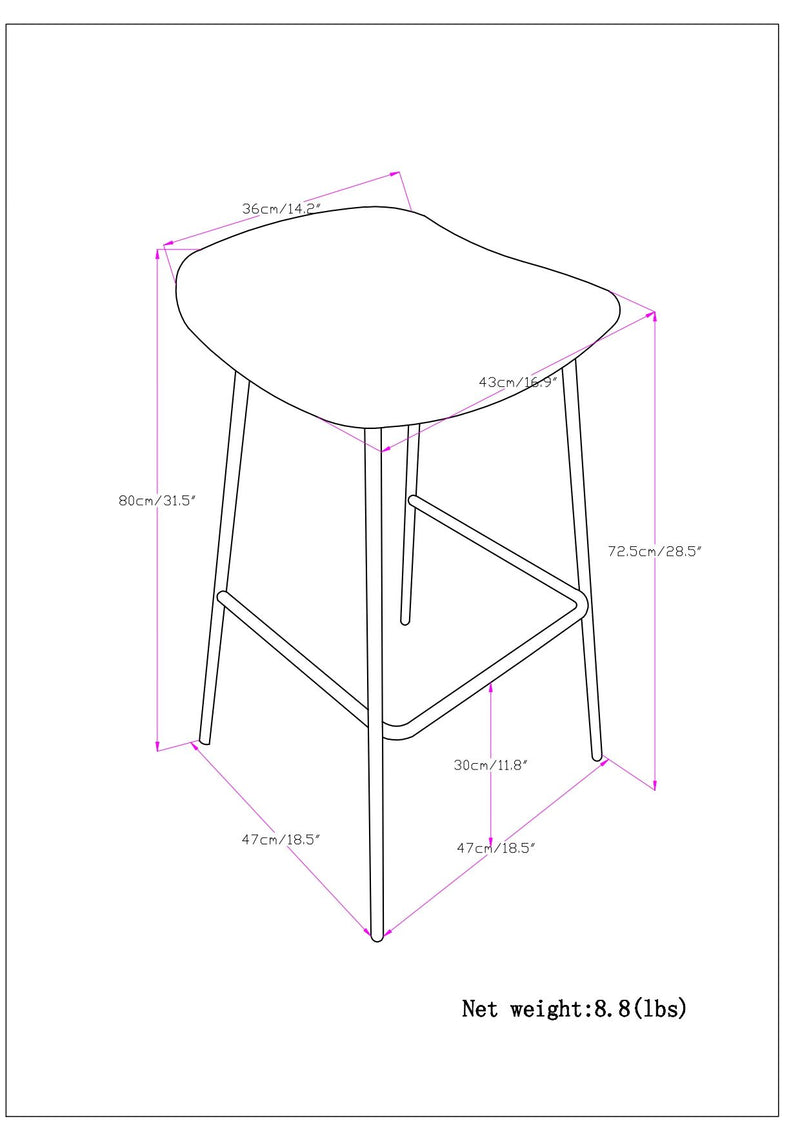 Dafney - pholstered Bar Stool (Set of 2)