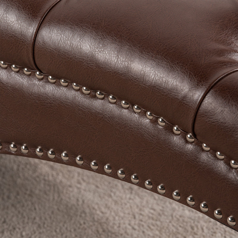 Tufted Armless Chaise Lounge