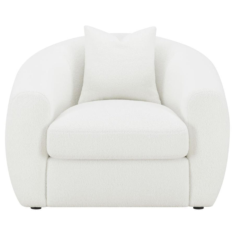 Isabella - Faux Sheepskin Upholstered Sofa Set