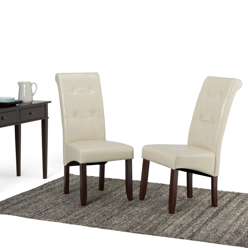 Cosmopolitan - Deluxe Tufted Parson Upholstered Chair (Set of 2)