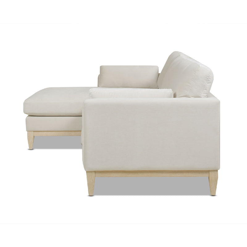 Knox - Modern Farmhouse Reversible Chaise Sectional Sofa - French Beige