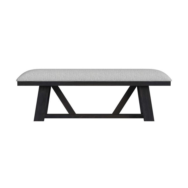 Transcend - Dining Bench - Charcoal / Light Gray