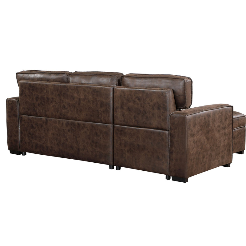 Territory - Reversible Pull Out Sofa Bed - Coffee