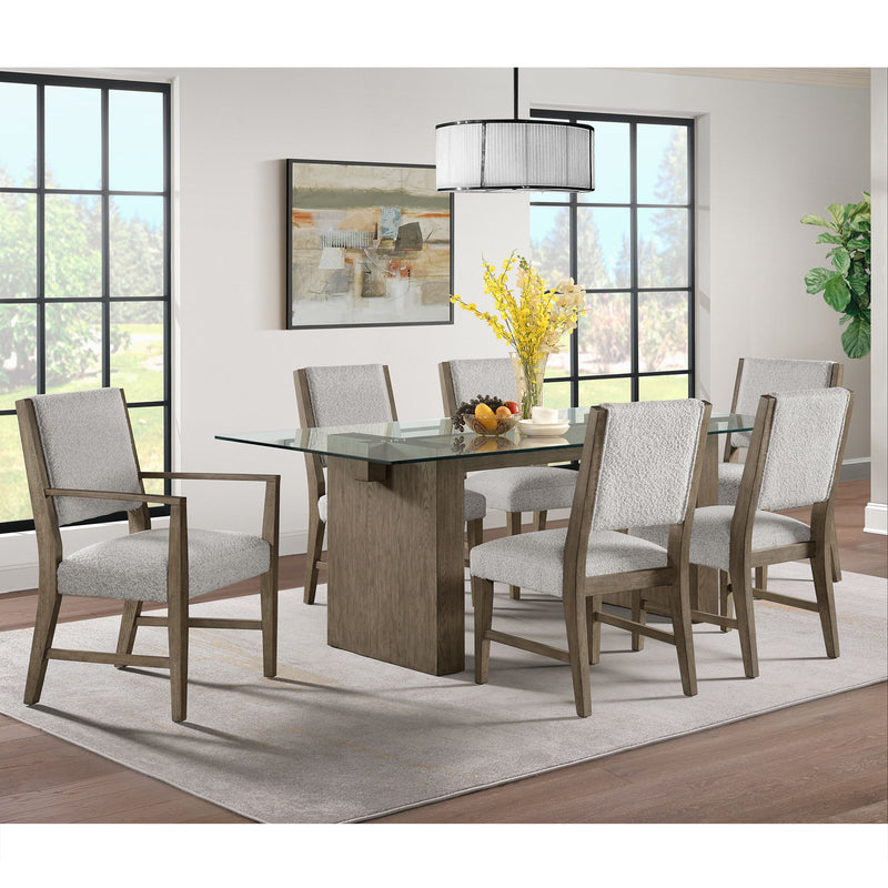 Conner - Dining Arm Chair (Set of 2) - Oak / Light Gray