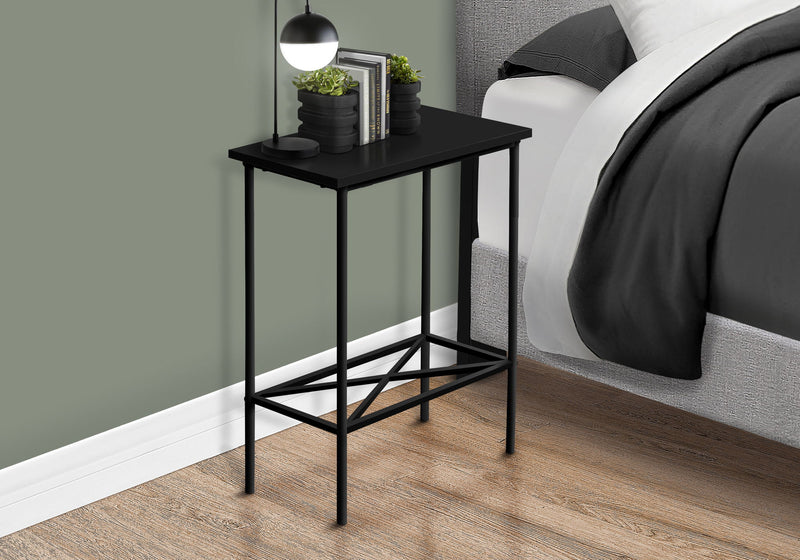 Accent Side Table, Narrow, Small, 2 Tier, Contemporary & Modern