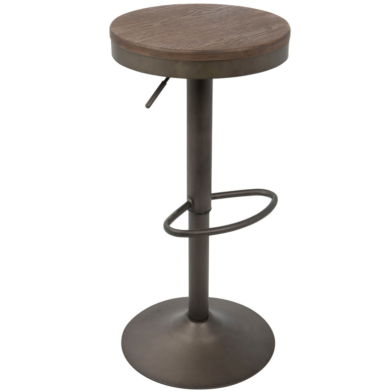 Dakota - Industrial Design Adjustable Barstool (Set of 2)