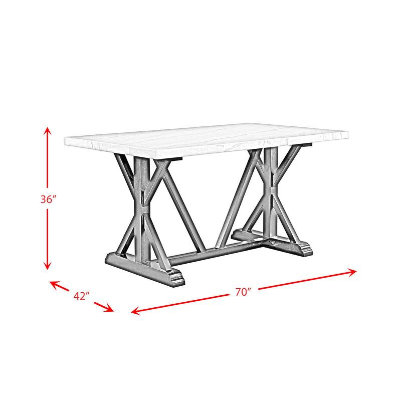 Tuscany - 5 Piece Counter Height Dining Set, Table & Four Chairs - Charcoal