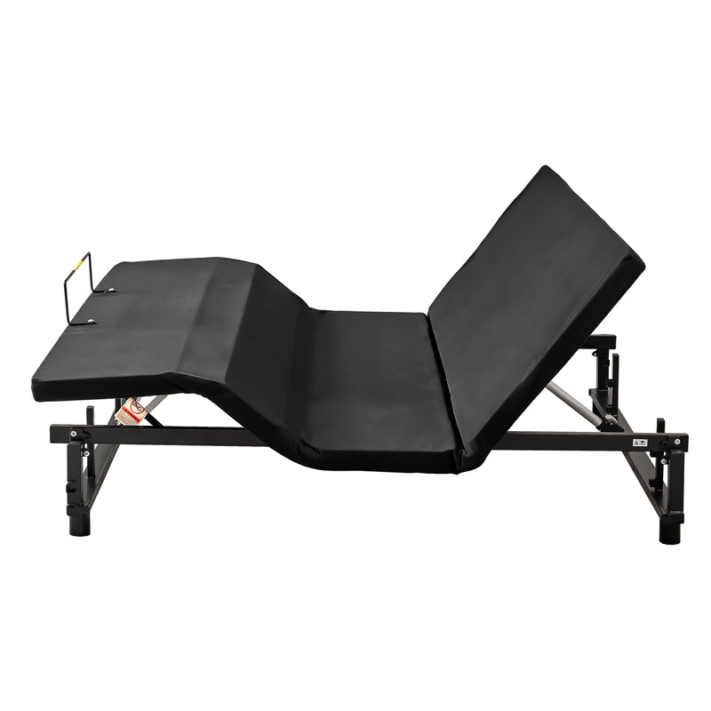 Adjustable Bed Base Frame Queen Bed Frame with Head and Foot Incline Wireless Remote Zero Gravity Quiet Motor Black Queen