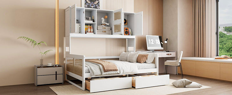 Daybed And All In One Cabinet And Shelf