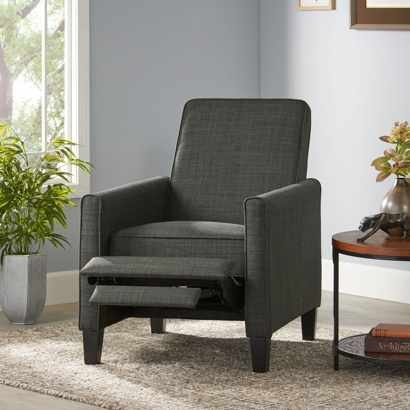 Linen Push Back Chair For Elegant Home