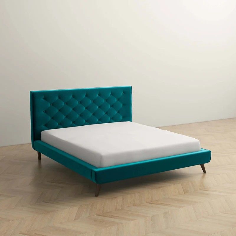 Dillon - Velvet Platform Bed