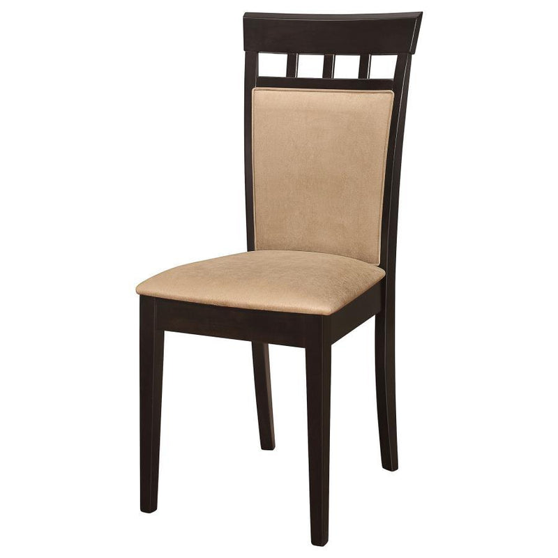 Gabriel - Closed BackSide Chairs (Set of 2) - Cappuccino - Atlantic Fine Furniture Inc