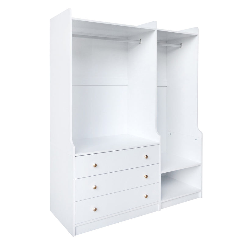 Open Wardrobe Storage For Bedroom