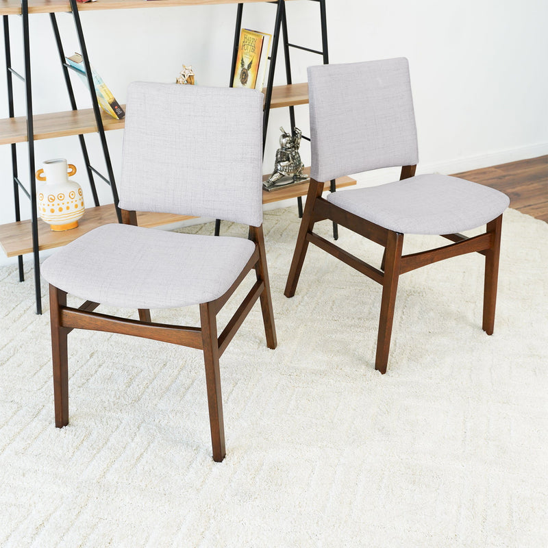 Gusto - Dining Chair (Set of 2) - Brown / Light Gray