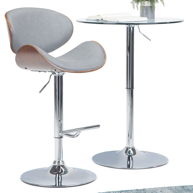 Marana - Multifunctional Handcrafted Bentwood Adjustable Swivel Bar Stool