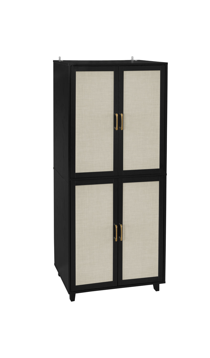 4 Door Cabinet, with 4 Adjustable Inner Shelves, Storage Cabinet