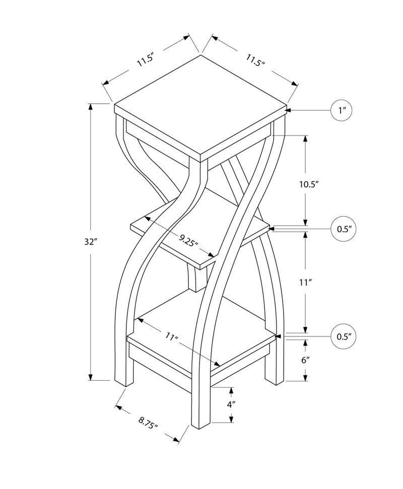 Accent Table Versatile Usage, Square, Contemporary & Modern