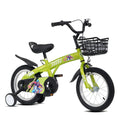 Fkznpj - 16" Sporty Kids Bike With Training Wheels And Stand Adjustable Saddle Suitable For Boys And Girls Aged 4 - 8 Years Tall Height 41 - 46" Available In A Variety Of Colors