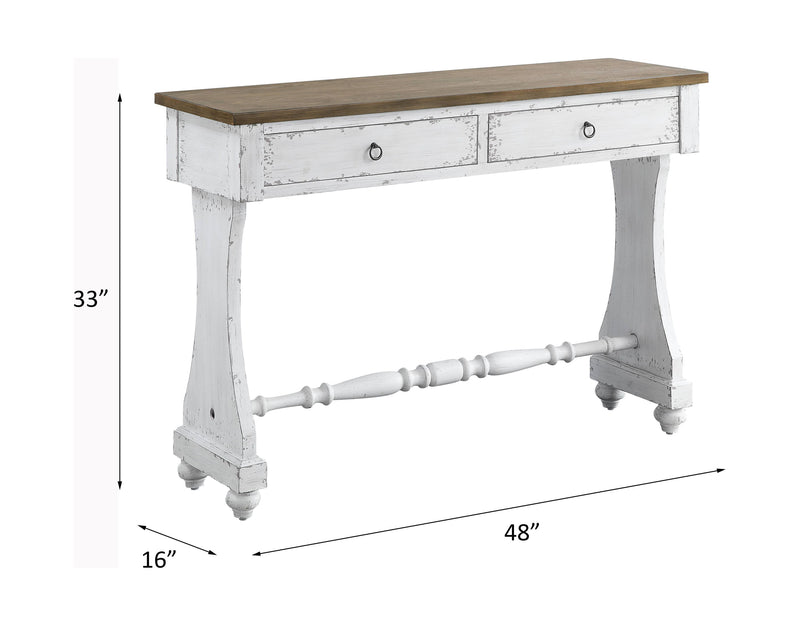 Carminda - Console Table - Antique White