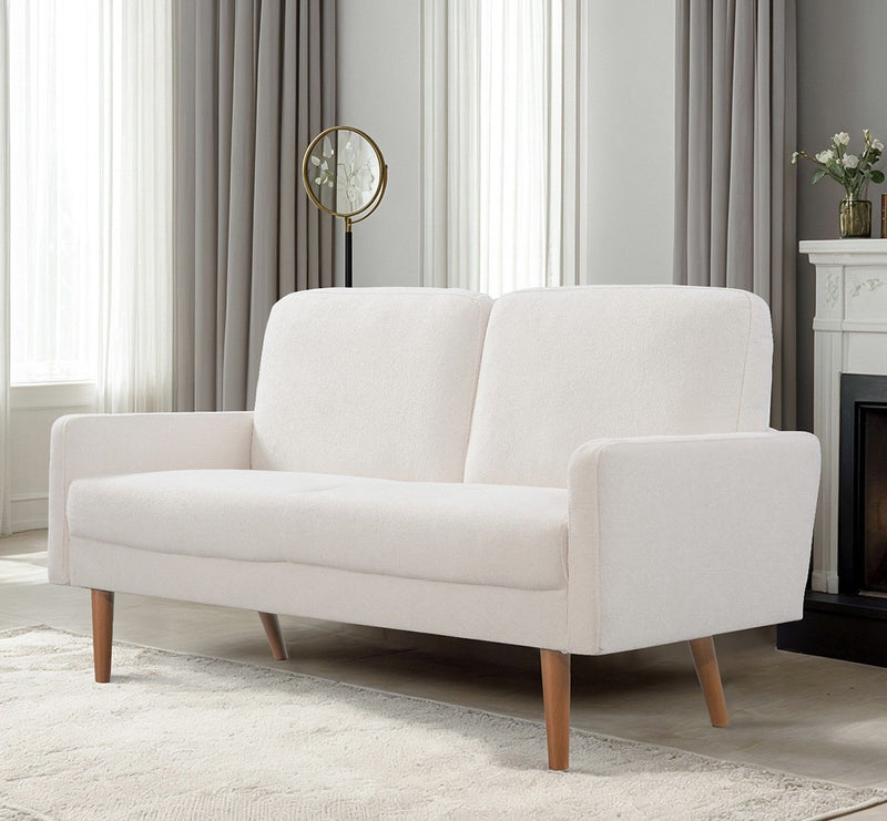 Loveseat Sofa, European Style With Sleek Design, Modern & Vintage Flair, Upholstered 2 Seater Couch