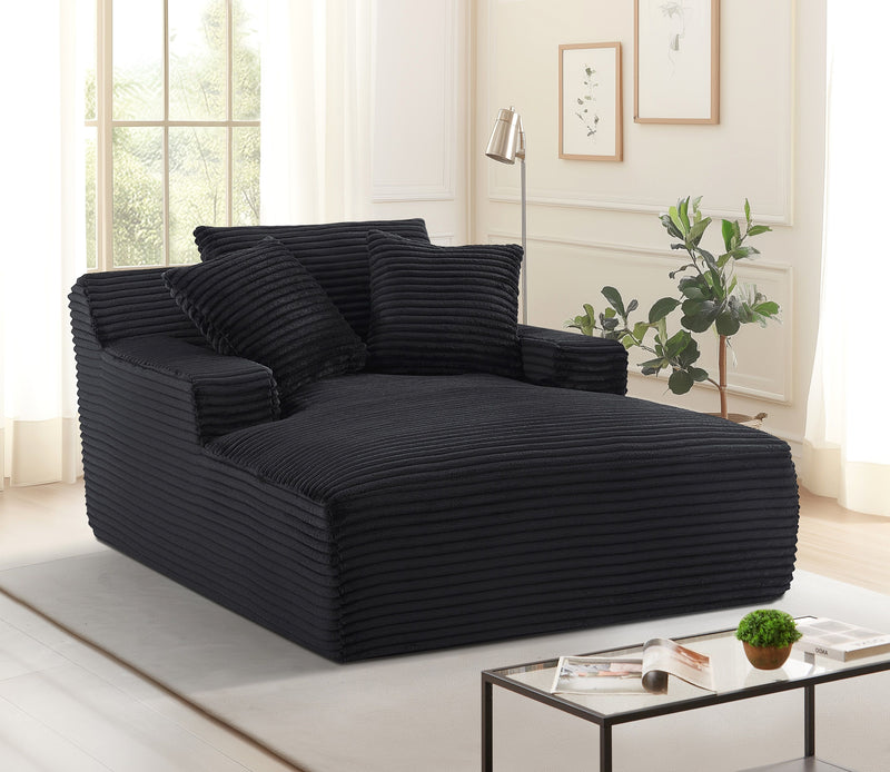 Cloudline - Oversized Chaise Lounge, Modern Comfy Couch With Full Foam Cushioning, Cozy Sleeper Sofabed