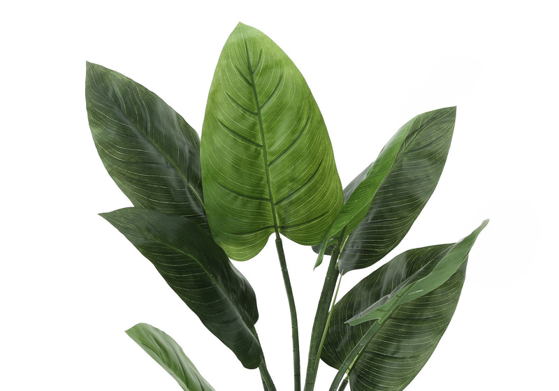 37" Tall, Artificial Plant, Aureum Tree, Indoor, Faux, Fake, Floor, Greenery, Potted, Real Touch, Decorative - Green / Black