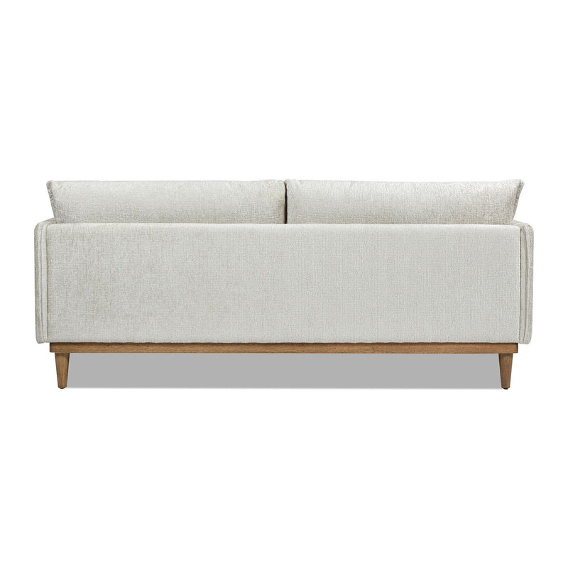 Haven - Flange Arm Oak Sofa - Marled Gray