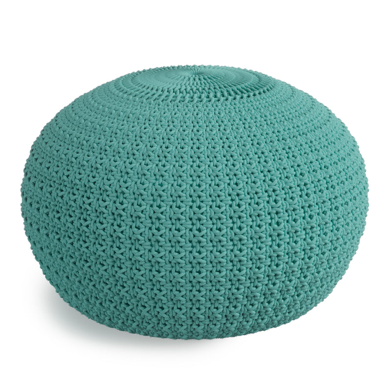 Sonata - Handcrafted Round Knitted Outdoor / Indoor Pouf