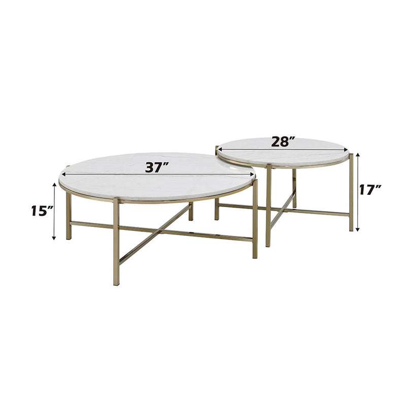 Zaidee - Nesting Table Set - Champagne