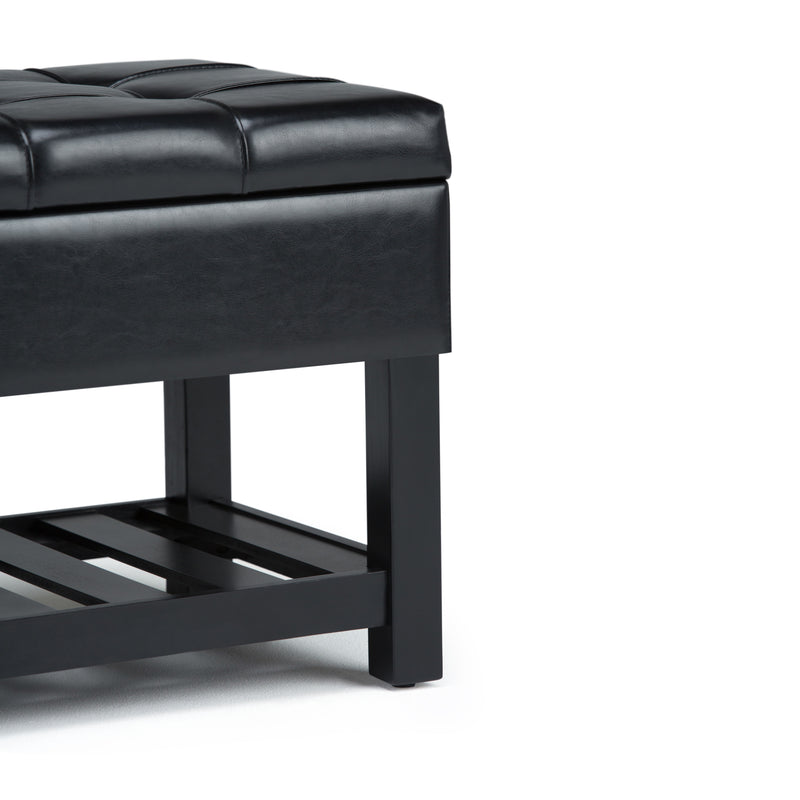 Saxon - Upholstered Transitional Storage Ottoman Bench