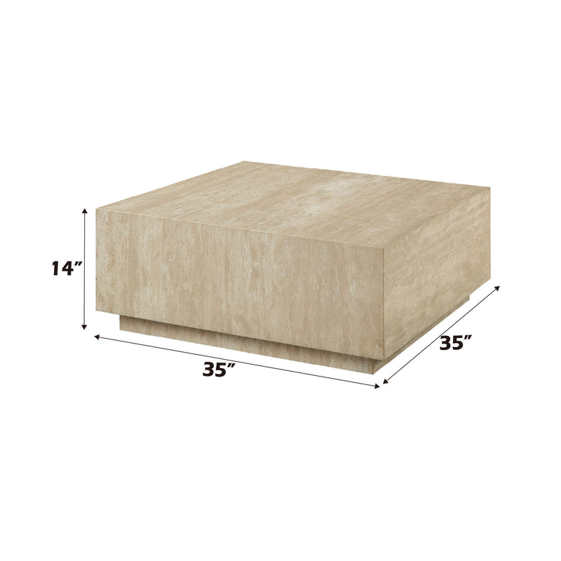 Deon - Travertine Table - Beige