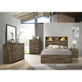 Bailey - Bookcase Panel Bedroom Set With Bluetooth