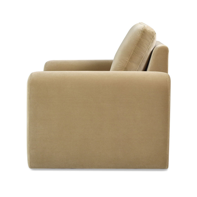 Mason - Arched Arm Chair - Camel Brown Beige