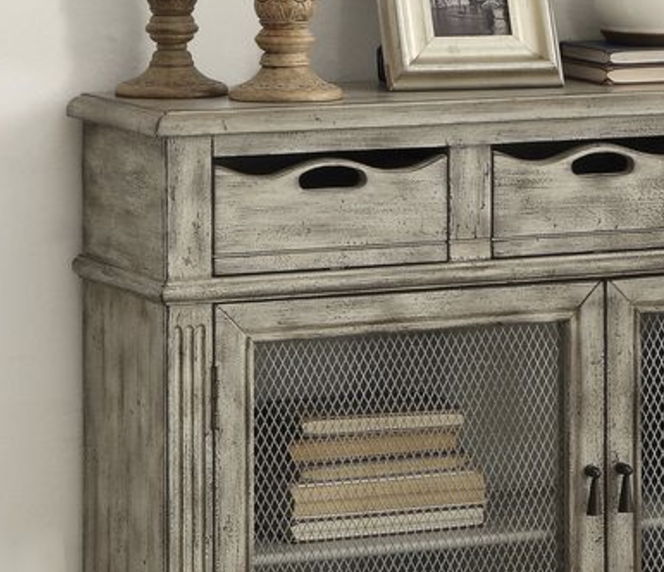 Vernon - Weathered Console Cabinet - Gray