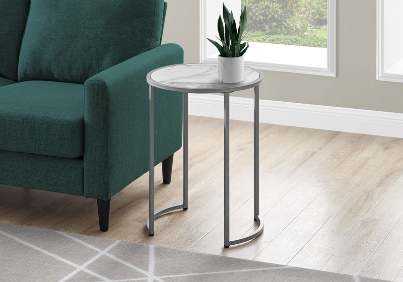 Round Accent Side Table, Contemporary & Modern