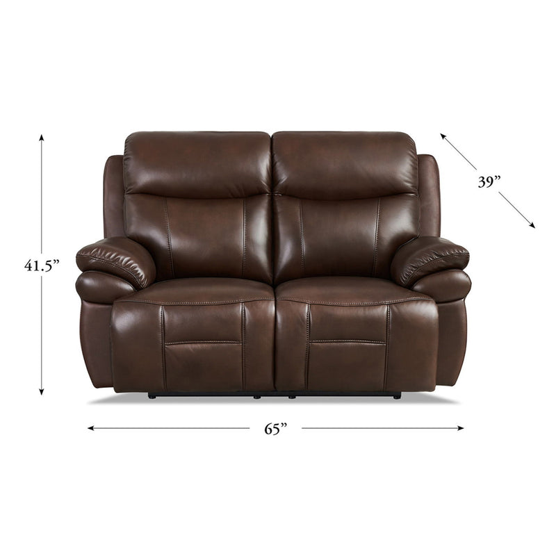 Springdale - Power Headrest Zero Gravity Reclining Loveseat - Chestnut