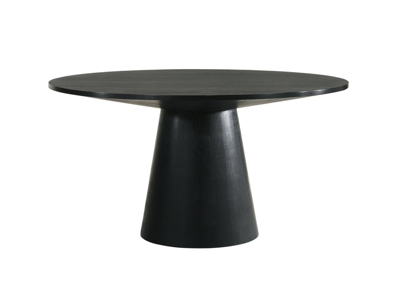 Froja - Manufactured Wood Round Dining Table - Black