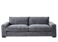 Luxe - Corduroy Sofa With Sleek Design, Spacious And Comfortable 3 Seater Couch