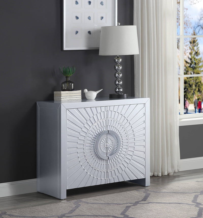 Cicero - Console Cabinet - Platinum