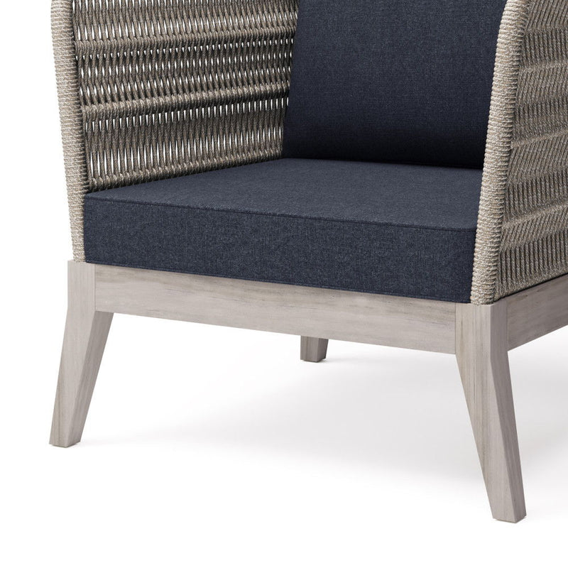 Santiago - Outdoor Conversation Chair - Slate Gray