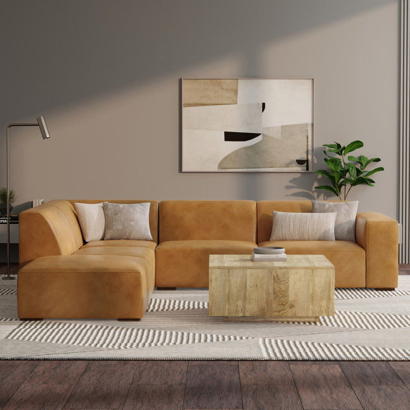 Rex - Handcrafted Sectional Sofa And Ottoman