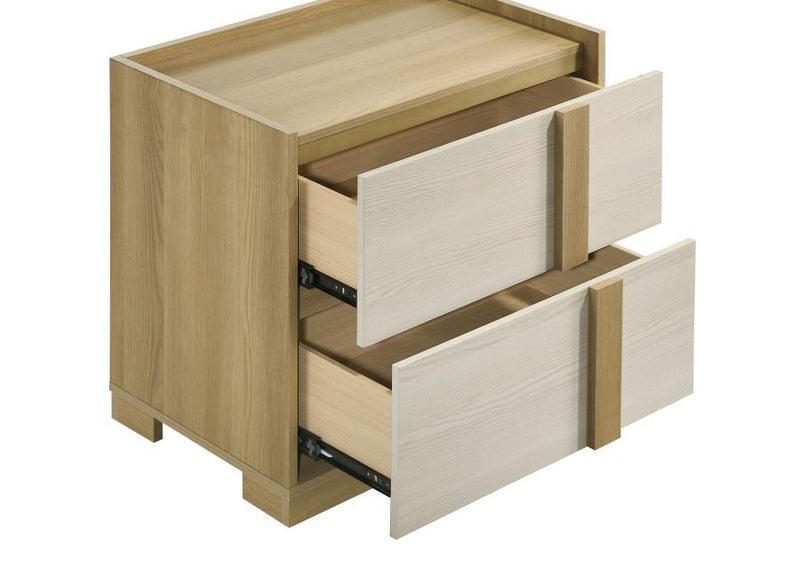 Hyland - 2-Drawer Nightstand Bedside Table - Natural